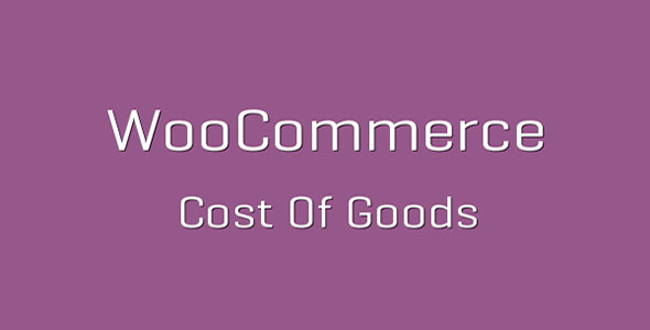 Cost of Goods nulled plugin